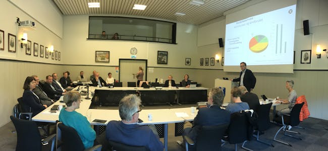 Formannskapet fekk besøk av Fylkesmannen i Rogaland onsdag. Panoramafoto: Ingvil Bakka.