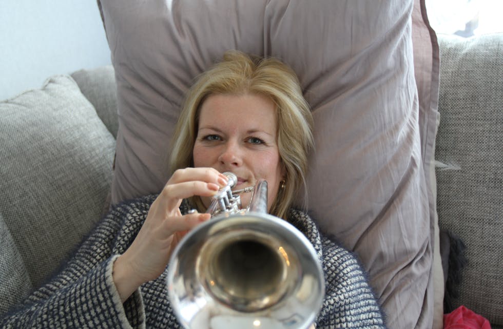 Aina Olene Tveit har spelt i både korps, musikklag og brass band. Ho er vekas portrett. Foto: Frank Waal.