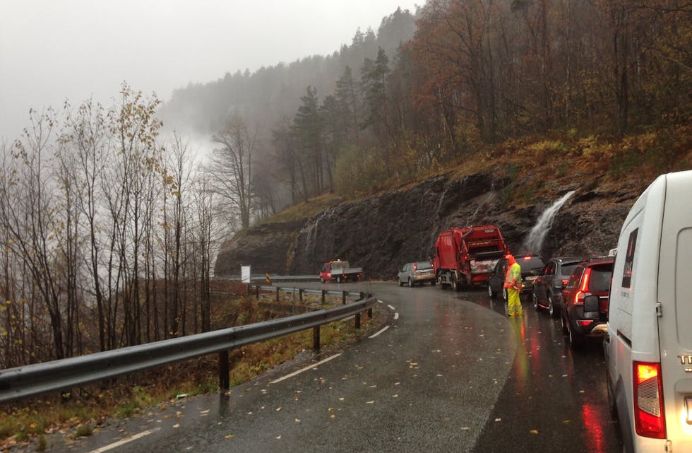 ULUKKE: Arbeidsulukka skjedde under lossing ved kaia til Eramet Sauda. (Foto: Arvid Horpestad)