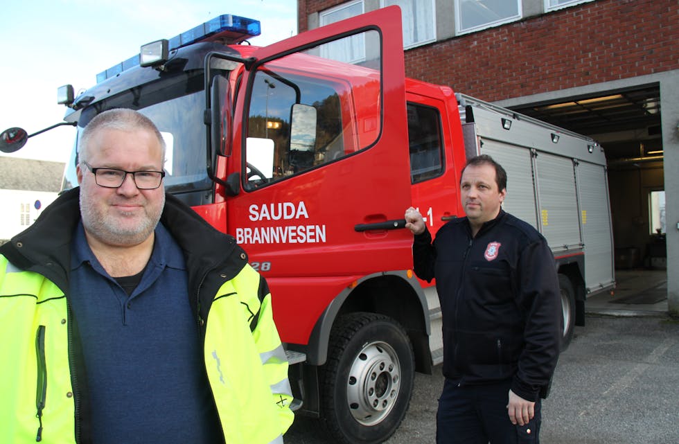 Etter store økonomiske kutt vil ikkje Harald Eikrem lenger stå ansvarleg for brannvesenet. Inge Seim føler han ikkje hadde anna val enn å bli konstituert i brannsjefstillinga. Foto: Ingvil Bakka.