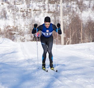 RÅSTERK: Sondre Handeland var bare 40 sekund bak den "uslåelege" løyperekorden etter å ha staka Slettedalen Rundt på blanke ski. (Alle foto: Even Emberland)