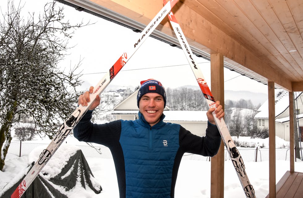 Thomas Karbøl Oxaal reiser søndag til Canada for å delta i VM på ski. Der passar fleire av øvingane saudabuen svært godt, og særleg sprinten i fristil, kor han har mål om å ta seg til semifinale. Foto: Even Emberland.