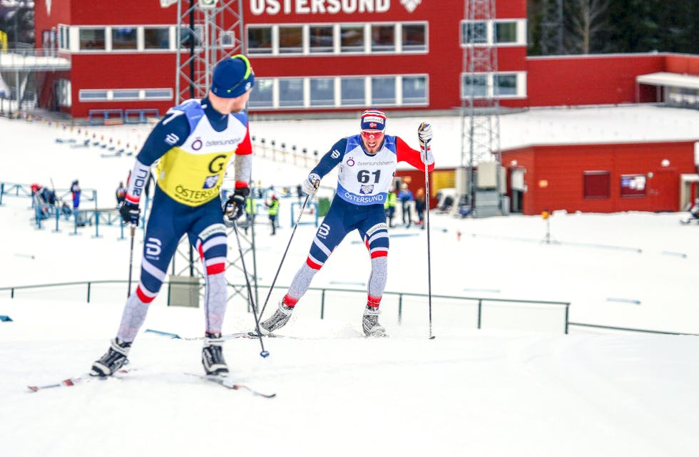 Thomas Karbøl Oxaal presterte på eit nivå gjennom vinteren som har gitt han plass på elitelandslaget. Her frå verdscuprenn i Östersund denne vinteren. Foto: Karl Nilsson, Parasport Sverige.