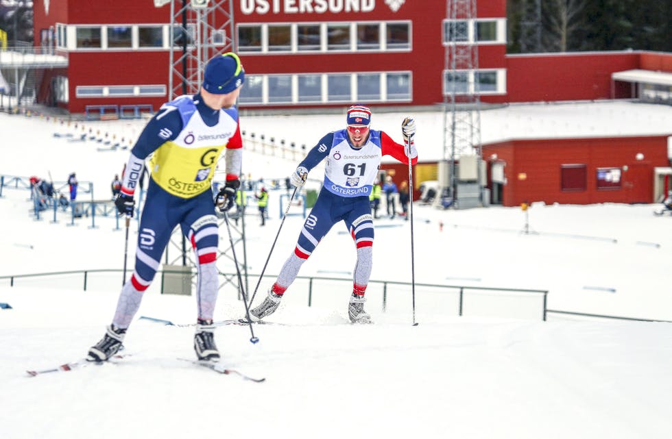Thomas Karbøl Oxaal presterte på eit nivå gjennom vinteren som har gitt han plass på elitelandslaget. Her frå verdscuprenn i Östersund denne vinteren. Foto: Karl Nilsson, Parasport Sverige.