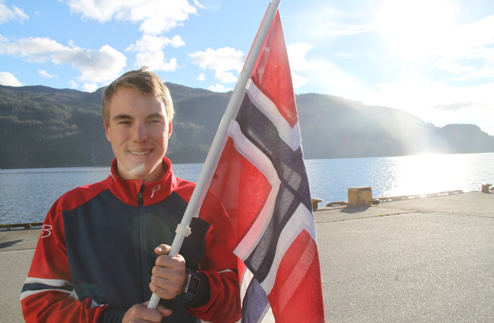 HEIA NORGE: Thomas Karbøl Oxaal vil nå kunna representera Norge i internasjonale handikap-skirenn. Saudabuen har medalje i Paralympics i 2022 som hovudmål. (Foto: Ingvil Bakka)