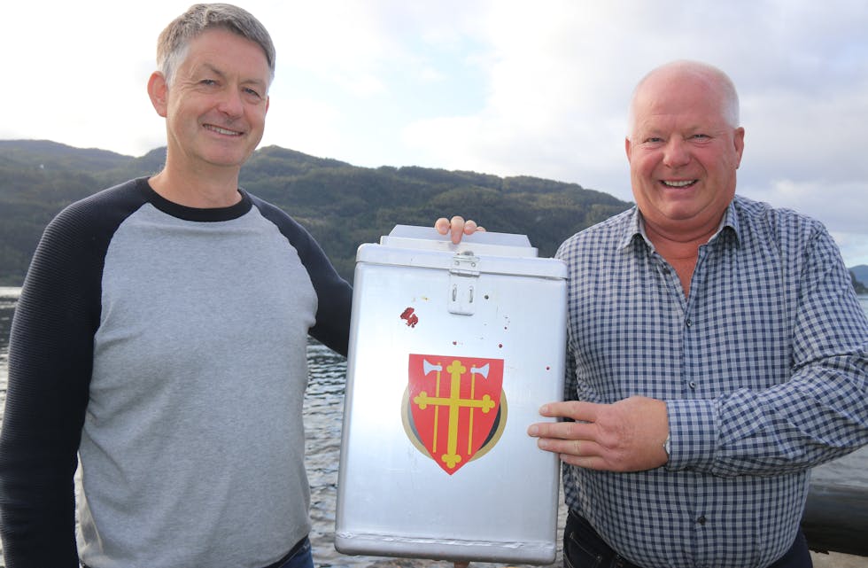 Jon Lambrigt Grindheim og Per Aksel Birkeland håpar på rekorddeltaking ved årets kyrkjeval i Sauda. Totalt er det 3 158 personar som kan stemma ved kyrkjevalet på måndag.