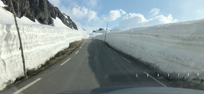 Fylkesveg 520 over Røldalsfjellet opna for trafikk fredag 19. juli i år.