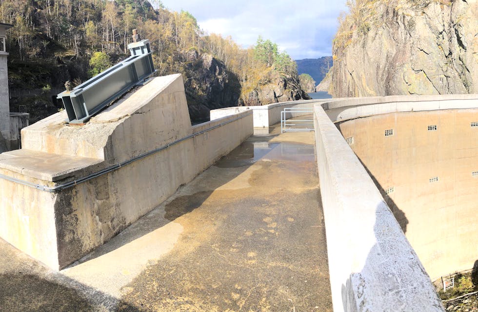 Storlivatn dam i Sauda er ein av kraftinstallasjonane som blir trekt fram som ekstra attraktive kraftturismemål.