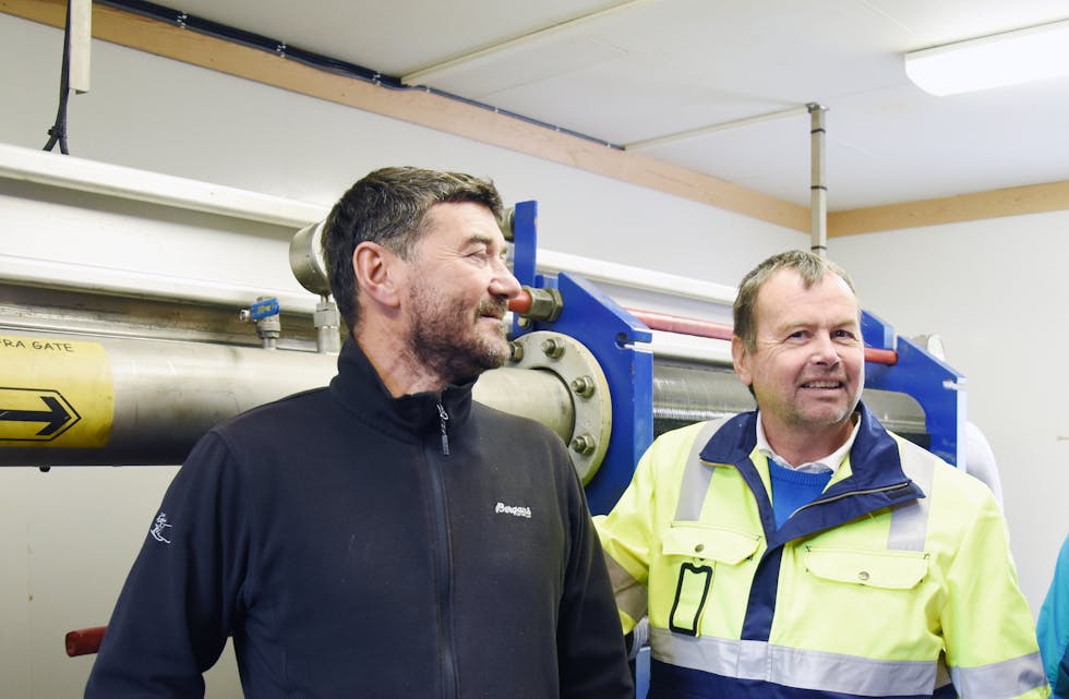Både dagleg leiar Dag Ole Stråbø i Sauda Installasjon og dagleg leiar Knut Danielsen (til høgre) i Klima og Energiteknikk, kan sjå tilbake på eit godt driftsår i 2020.