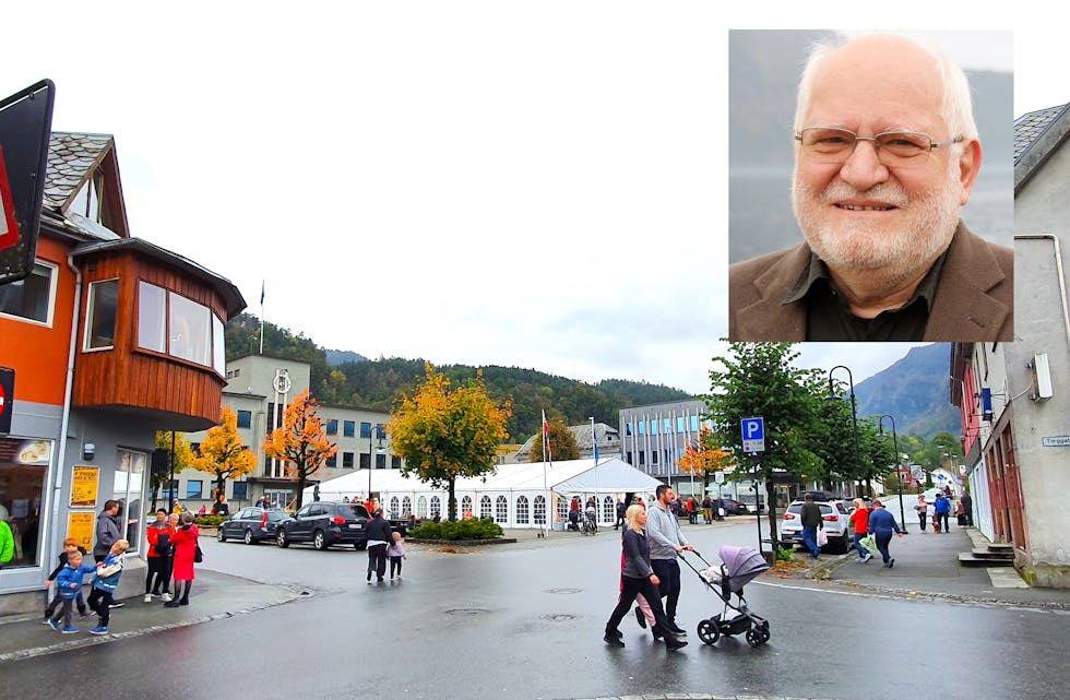 Seks nye smittetilfeller er oppdaga i Sauda. Det er ifølge kommuneoverlege Knut A. Omdal (innfelt) kjend smittevei for størsteparten av desse. Foto: Andreas Isaksen.