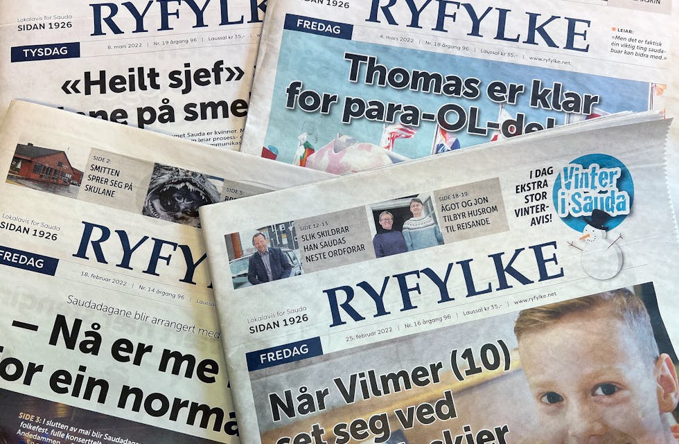 Ryfylke var blant dei 12 lokalavisene som fekk nominasjon til "Årets lokalavis".