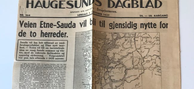 Haugesunds Dagblad, oktober 1937. 