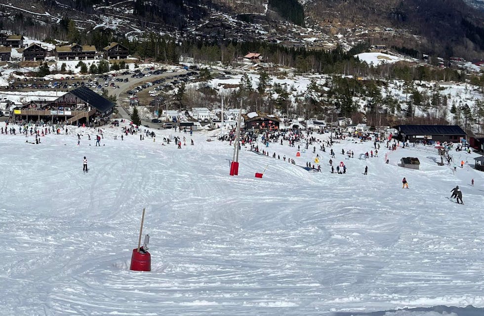 Trass i sein påske i år, har det vore svært gode snøforhold, både i Sauda Skisenter og i Saudafjellet generelt.