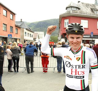 19 år gamle Joakim Frafjord har løyperekorden i sykkelrittet Haugesund – Sauda. Han sykla på tida 2.29.05 i 2019. 