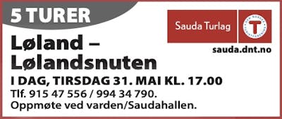Sauda Turlag-2022-39 _ 5 TURER Løland