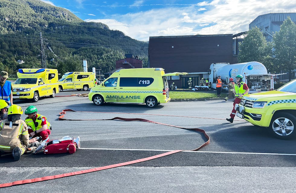 Over 200 personar deltok i den store beredskapsøvinga onsdag ettermiddag. Scenarioet var at ein gassbil hadde kollidert i eit transformatorbygg, ei ulukke som førte til skadde personar, fare for gasseksplosjon, straumbrot og utfordringar for heimetenesta og teknisk eining. 