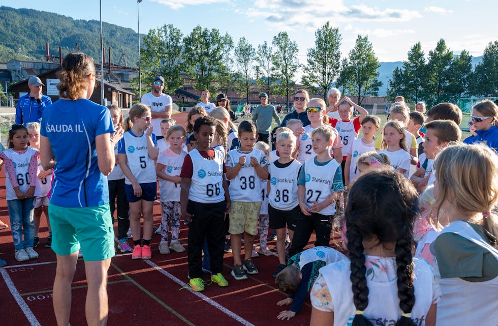 Heiel 70 barn kom då Sauda IL og friidrettsgruppa arrangerte Friidrettens dag sist torsdag 