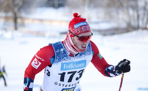 Thomas Karbøl Oxaal greidde ikke å ta seg til finale under dagens fristil-sprint. Bildet er frå søndagens klassisk-løp.