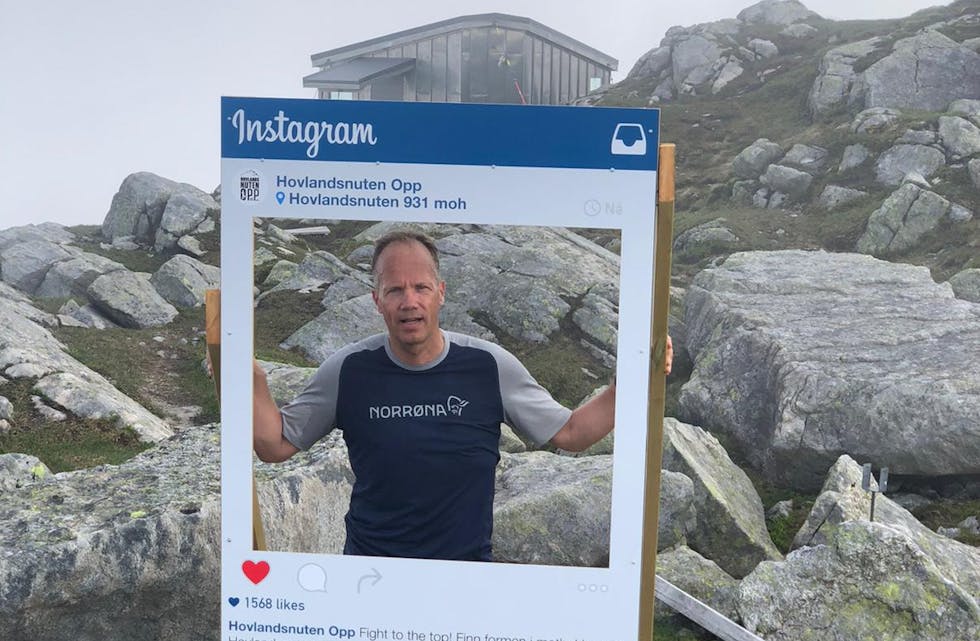 Jaakko Isotalo, som er busett og driv med utleige i Haugesund, er ihuga saudafan. Her er han avbilda på Hovlandsnuten. Nå har finnen slått seg saman med lokale aktørar for å bygge opp eit utleigeselskap.