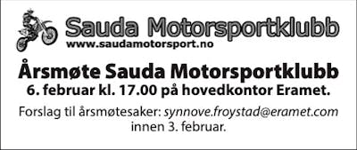 Sauda Motorsportklubb 2023-4 arsmote