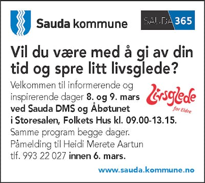 SSSauda Kommune_Livsglede for eldre _ 2023-18