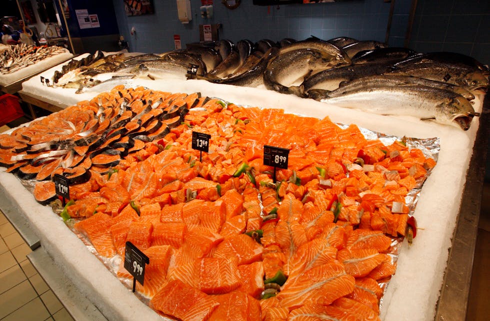 Salet av fersk fisk har gått nedover den siste tida. 