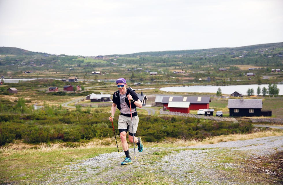 Finn Isaksen i aksjon under Nøsen Hundreds Ultramarathon, laurdag 17. juni.