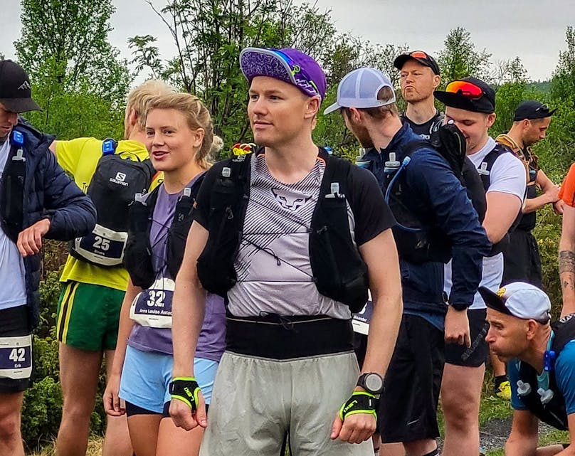 Finn Isaksen da han deltok i Nøsen Hundreds Ultramarathon.