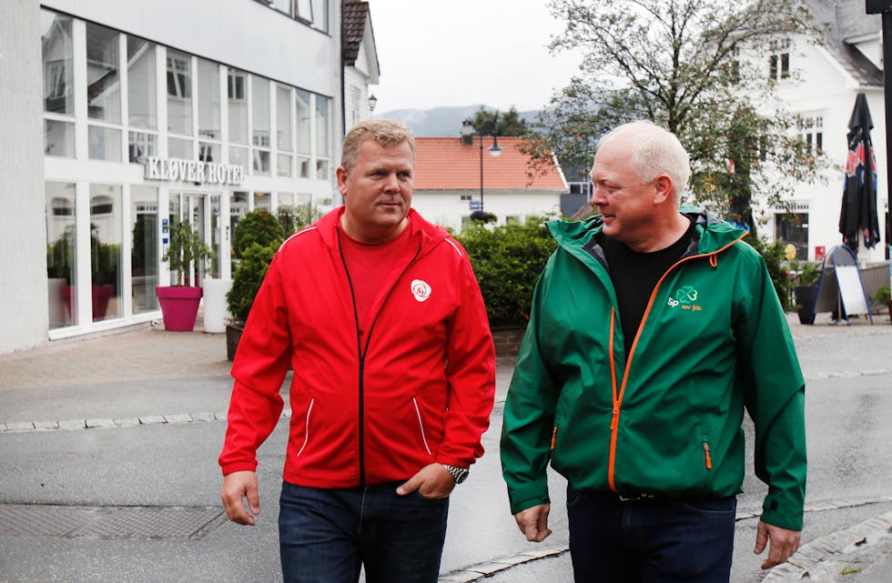 Asle Rafdal (til venstre) og Harald Halvorsen Løland kjempar begge for posisjonar i fylkespolitikken til haustens fylkestingval. 