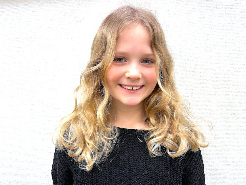 Kamille Birkeland Knudsen begynner nå i femte klasse på Risvoll skule.

