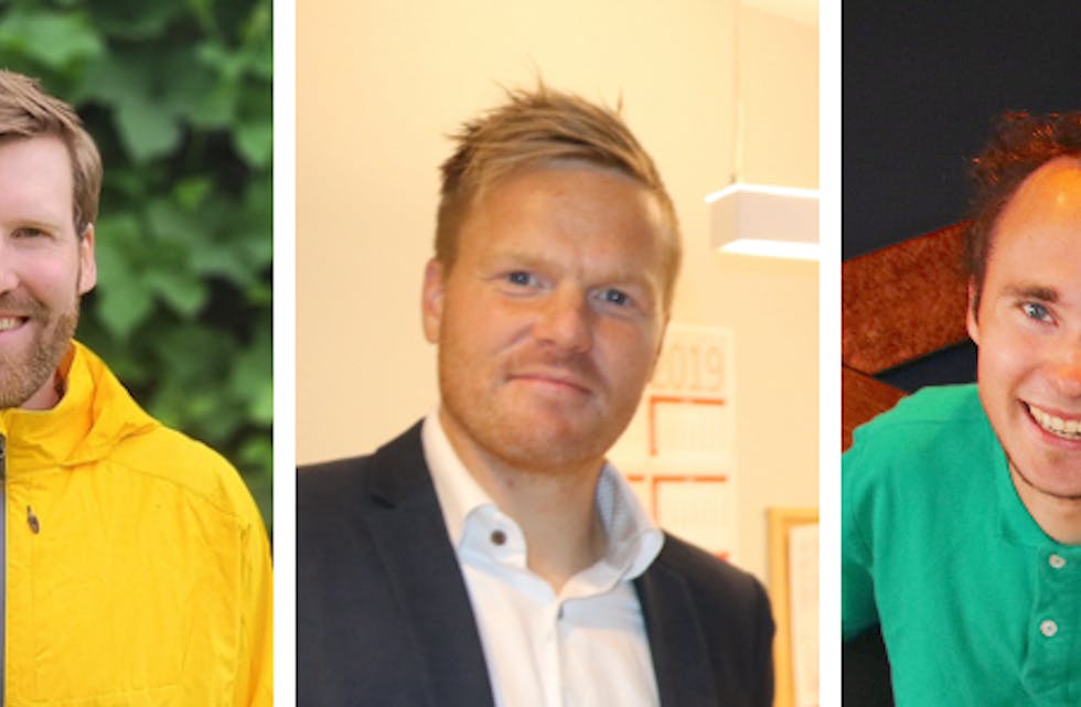 Leif Sandnes, Kristian Landro og Are Odland, Sauda KrF.