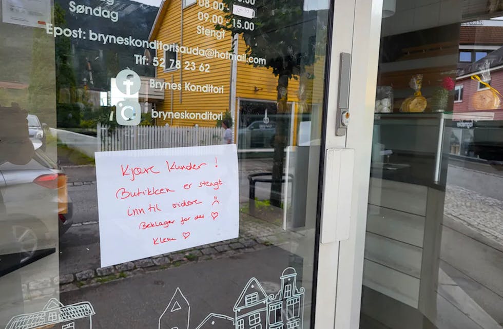 Bryne´s Konditori har vore stengt i halvannan månad.