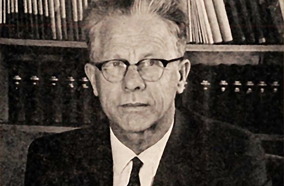 Erling Larsson var fylkesordførar i Rogaland frå april 1963 til han sa frå seg attval ved årsskiftet 1967/68. (Skjermdump frå Ryfylke-arkivet).