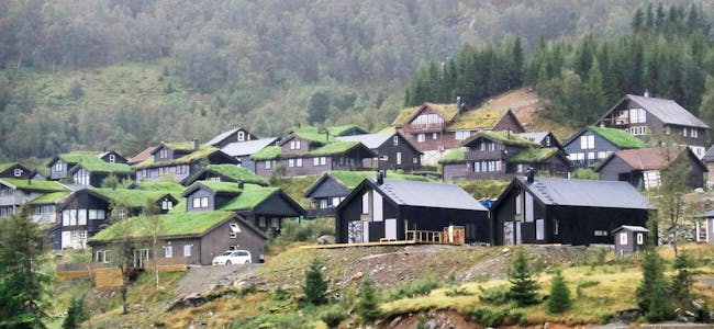 Forskarar tilrår tettare hyttebygging i Norge, men siktar neppe til Haugane hyttefelt i Svandal, som tok utgangspunkt i tett hyttebygging. Arkivfoto.