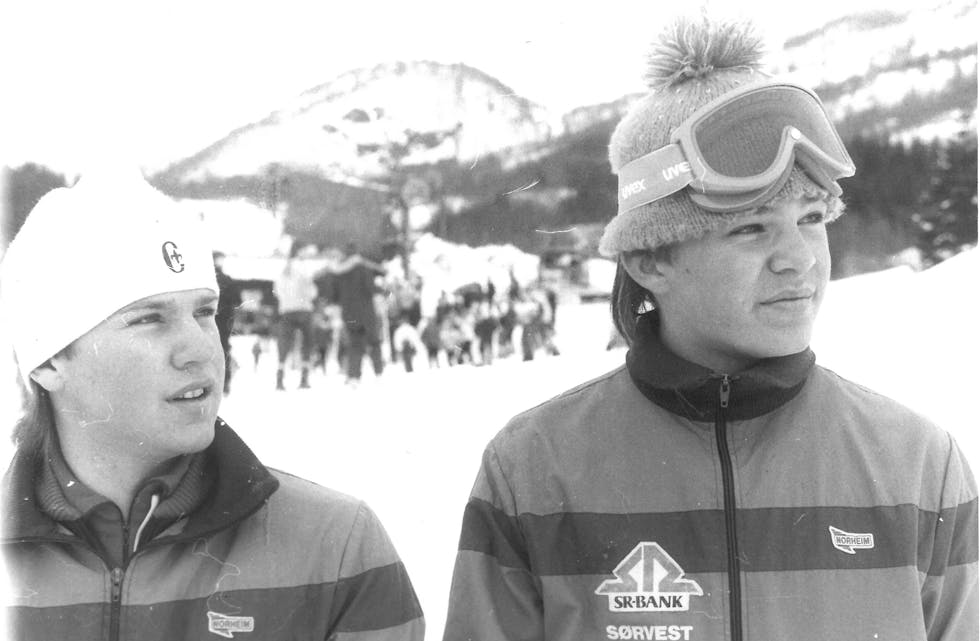 Desse brørne var dei raskaste i påskerennet i Svandal i 1986.