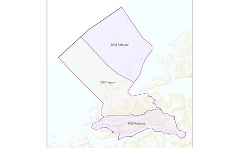Dei nye kommunegrensene til Ålesund og Haram kommune trer i kraft frå 1. januar 2024.