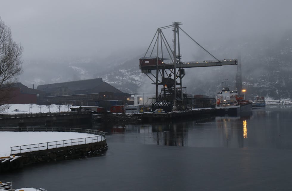 Eramet Norway sitt smelteverk i Sauda.