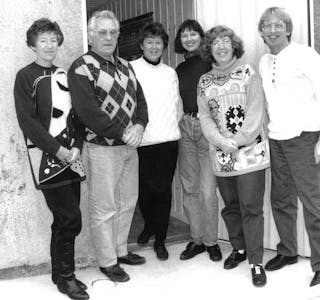 Hausten 1993 hadde Ryfylke sju tilsette: Desse seks + fotografen bak kamera. 