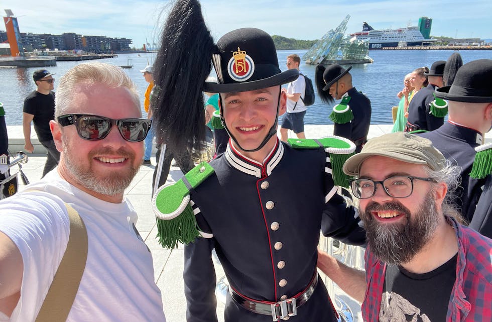 Frå venstre: Sveinung, Jakob og Jon Erik Bokn.