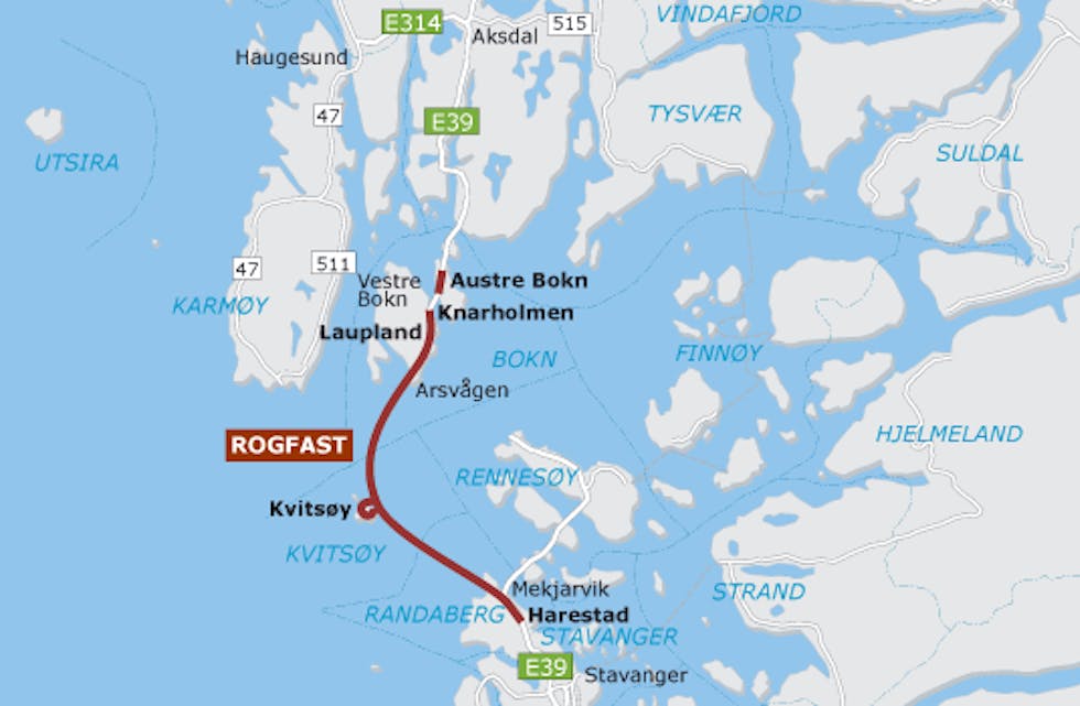 Her er Rogfast-traseen.