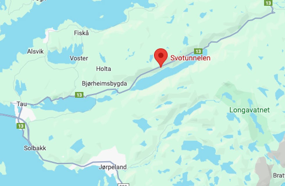 Ulukka skjedde natt til onsdag i Svotunnelen i Hjelmeland kommune.
