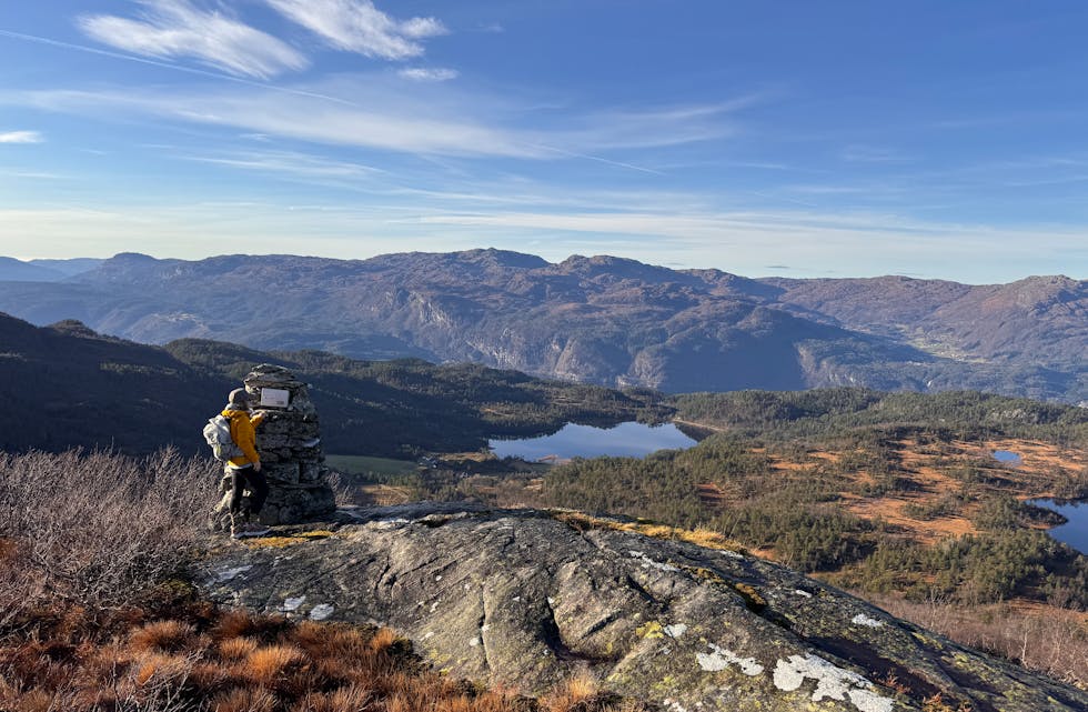Frå tordagens topptur til Lauvåsnuten i Maldal.