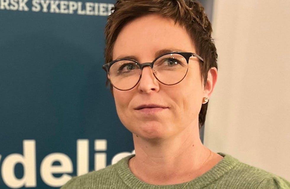 Vibeke L. Sørensen er hovedtillitsvalgt for Norsk Sykepleierforbund i Sauda kommune.