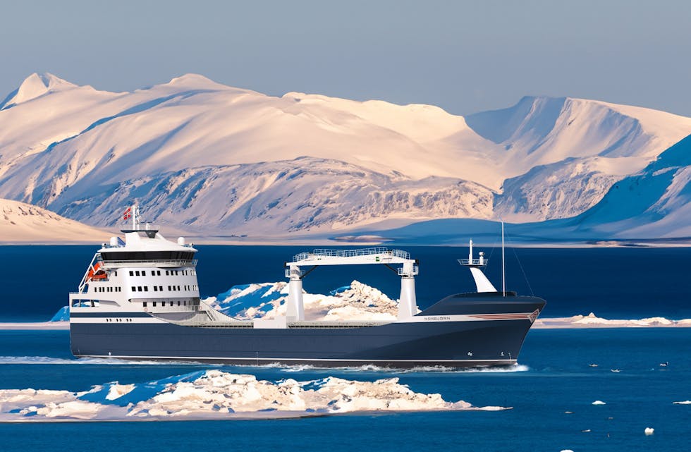 Skipet Norbjørn skal frakte post fra Tromsø til Svalbard for Posten Bring. Skipet skal gå på ammoniakk, ifølge ei pressemelding frå Enova.