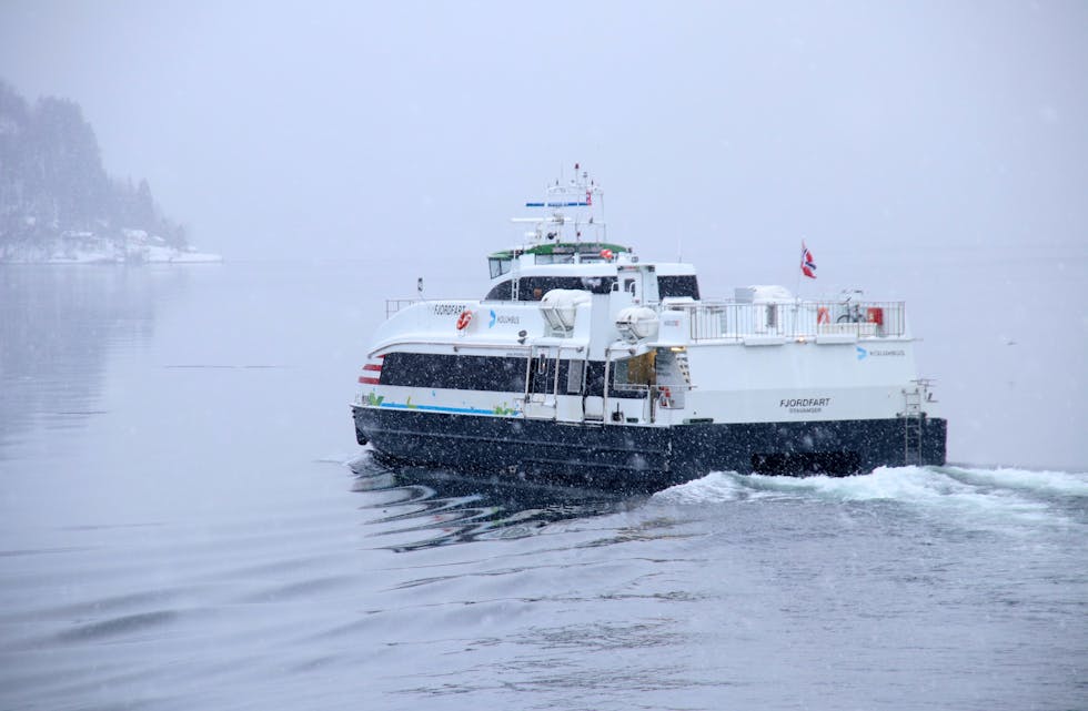BILDE: Det blir verken fleire enn færre avgangar mellom Sauda og Stavanger i 2025. Men saudabuen må pugga nye klokkeslett for å rekka båten eller sleppa lang ventetid.