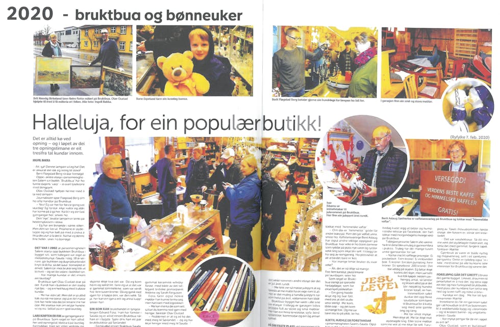 Dette er eitt eksempel på korleis artiklane i boka er presentert.