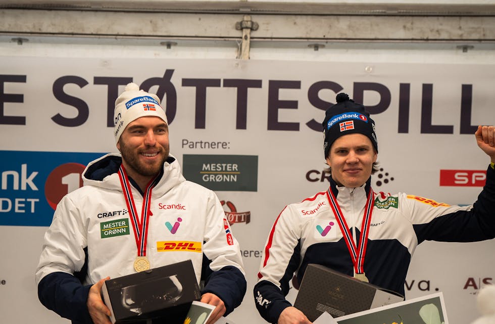 Thomas Karbøl Oxaal og ledsagar Geir Lervik tok sølv i World Cup laurdag. Bildet er frå NM tidlegare i år.