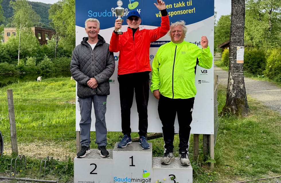 1. plass: Anders Solbrekk. 2. plass Sverre Magnus Sivertsen. 3. plass: Hans Søndenå.