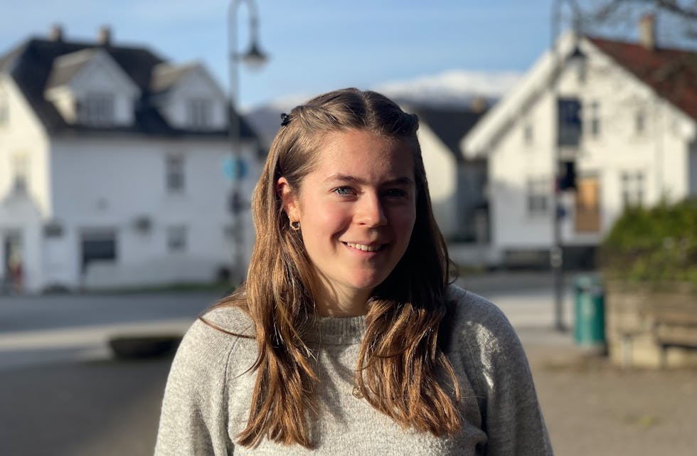 Ingrid Fatnes (18) er positiv til ammoniakkproduksjon i Sauda.