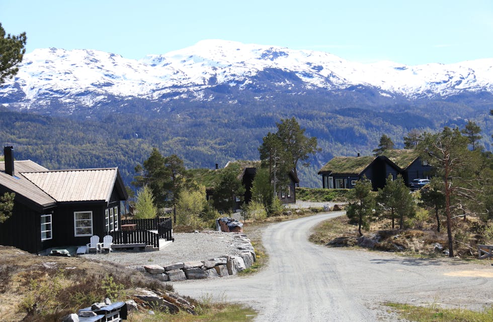 Bygging av hytter i Sauda har betydning for turistnæringa i kommunen, og skapar også betydeleg omsetting for både næringsliv og kommune. Ein fesrsk undersøking som er gjort av Norsk Friluftsliv, synar at dei fleste nordmenn meiner at hyttebygging har negativ innverknad på naturen. Bildet er tatt i Åsane Hyttefelt i Sauda.